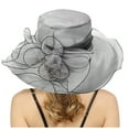 thumbnail image 1 of WEIYLL Chapeau de Soleil pour Femmes Robe Grand Ombre Fleur Douche Nuptiale Plage Protection Solaire Couvre-Chef, 1 of 5
