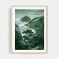 thumbnail image 2 of Japanese Coastal Wall Art Forest Print Sage Green Wabi Sabi Painting japandi Art chinoiserie poster - Japan Painting Scenic Landscape Nature Coastal Mountain Unframed Wall Art Print 20 x 30 inches, 2 of 16