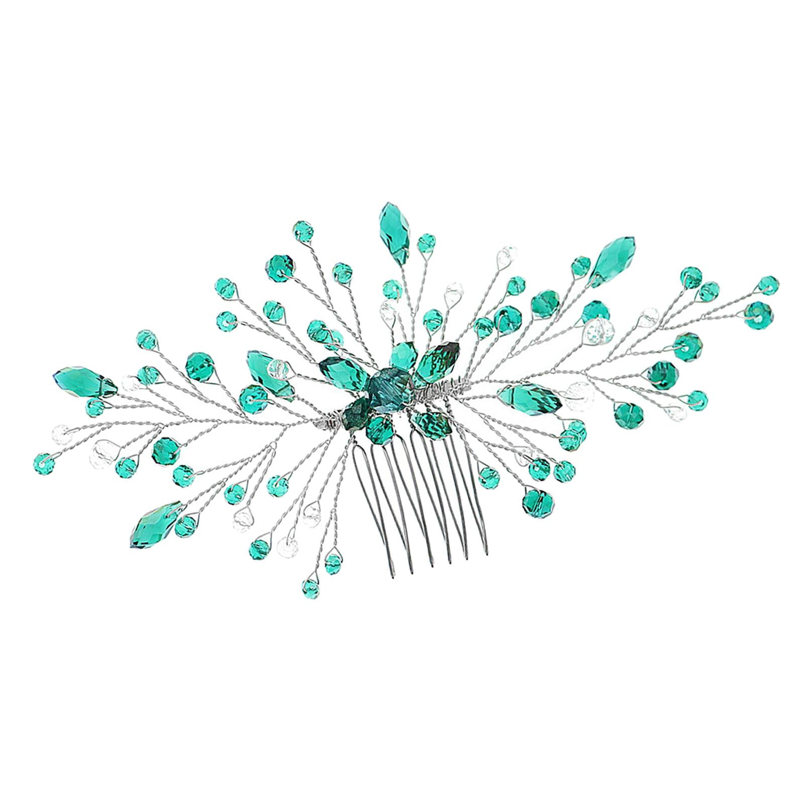 Crystal Bridal Hair Comb Sparkly Decorative Headdress Hair Accessories for  Girls 