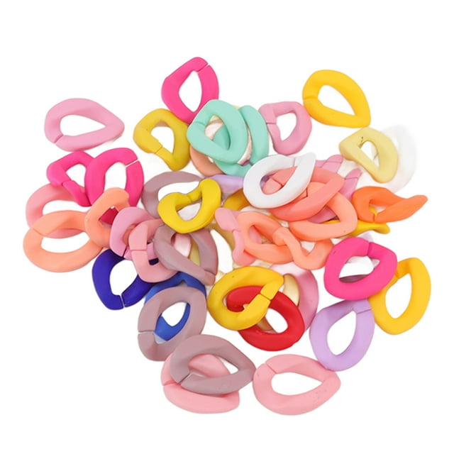 Chaîne en Acrylique Link50 Pcs Chaîne Link Colorée en Résine Technologie de Pointe