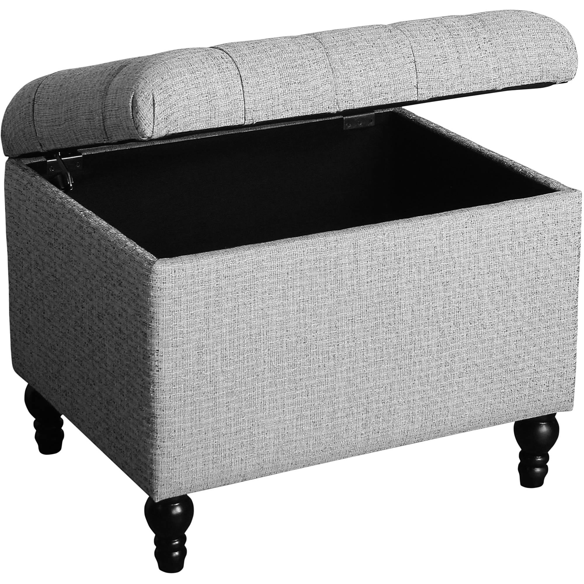 HomePop Medium Tufted Storage Ottoman, Multiple Colors
