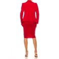 thumbnail image 4 of Moa Collection Women's Chic 2-Piece Suit Set - Open Front Blazer and Matching Pencil Skirt, 4 of 6