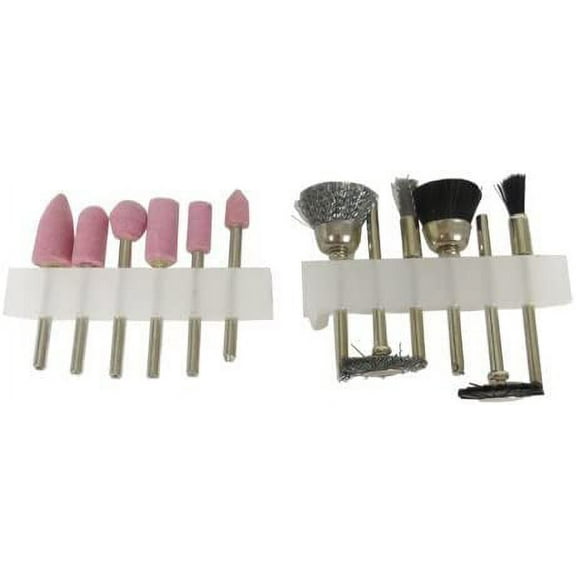 Die Grinder Sanding Stone and Brush Bits (12 Piece Set)