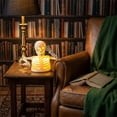 thumbnail image 6 of JHyouerji LED Figurine Prop,Light Up Skeleton LED Figurine Prop,White Compact Glowing Skull Tabletop Ornament for Haunted House Indoor Yard Halloween Party Mantel Decor, 6 of 7