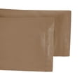 thumbnail image 2 of 650 Thread Count 100% Egyptian Cotton Solid Pillowcases, 2-Piece Pillowcase Set by Blue Nile Mills- Standard, Taupe, 2 of 6