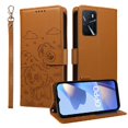 thumbnail image 2 of Funda Cartera GANGXUN con Diseño de Perrito en Relieve para OPPO A55 5G/4G , Protección 360° con Ranuras y Correa Desmontable, 2 of 6