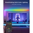thumbnail image 5 of Govee Glide RGBIC Smart Wall Light, Multicolor Customizable, Music Sync LED Home Decor, 6 Pcs and 1 Corner, 5 of 6