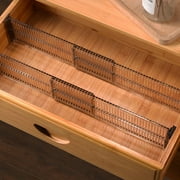 Shulemin 2Pcs Durable Drawer Cabinet Storage Partition Divider Adjustable DIY Organizer