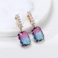 thumbnail image 2 of Mini Square Crystal Earrings Unusual Dangle Earrings Jewelry Drop Earrings, 2 of 5