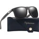 thumbnail image 2 of Perfectmiaoxuan Polarized sunglasses for men/women; Vintage/classic/elegant light frame; HD pilot lenses; Golf/driving/fishing/travel Eyewear, 2 of 5