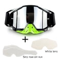 thumbnail image 1 of Motorcycle Riding Cross-country Goggles Outdoor Glasses Set with Transparent Lens and Tearable Film, 1 of 5