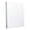 White, variant on A4 3 Ring Binder, Durable PP Plastic Loose Leaf Binder with Round Metal Rings, Large Capacity Document Organizer for Office, Reports & Paper Storage, Blue, 1 Count