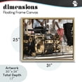 thumbnail image 4 of Stupell Industries Glam Golden Stereo Hip Hop Beats Gold Floating Frame Canvas Art, 31 x 25, by Franklyn Gregory, 4 of 8