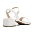 thumbnail image 3 of Sandalia DREAM PAIRS SDHS2301W-1 Blanca con Tacón Bajo de Bloque en PU, 3 of 7