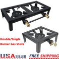 Portable Camping Stove Burner Cast Iron Propane Gas LPG Outdoor BBQ