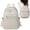 beige, variant on Laptop Backpack Purse for Women Leather Mini Bookbag Work Travel Top Handle Satchel Off White,10.63x7.42x13.39in