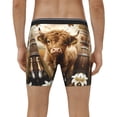 thumbnail image 2 of Men's Boxer Briefs, Cute Calf Butterflies A Soft and Breathable Mens Underwear Boxer Briefs With Widen Waist, 2 of 5