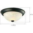 thumbnail image 2 of Pemberly Row Ceiling Light with Alabaster Glass in Oil-Rubbed Bronze 2-Pack, 2 of 6