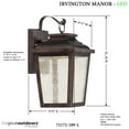thumbnail image 7 of Minka Lavery Irvington Manor 16 3/4" High Bronze LED Outdoor Wall Light, 7 of 7