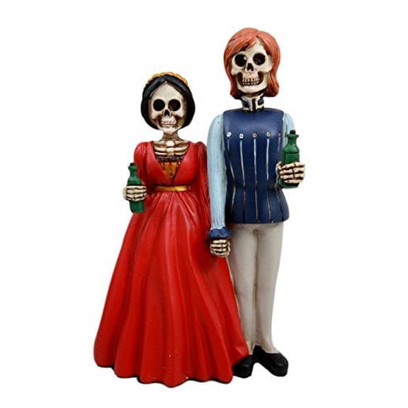 Day of The Dead Romeo And Juliet Skeleton Couple Figurine Love Never Dies Medieval Gothic Fantasy Shakespeare Dia De Muertos