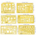 thumbnail image 5 of Traceease 6 Pieces, House Plan- Interior Design & Furniture Templates For Kitchen/Bed/Bath- Drafting Tools- Architecture Stencils, 5 of 8