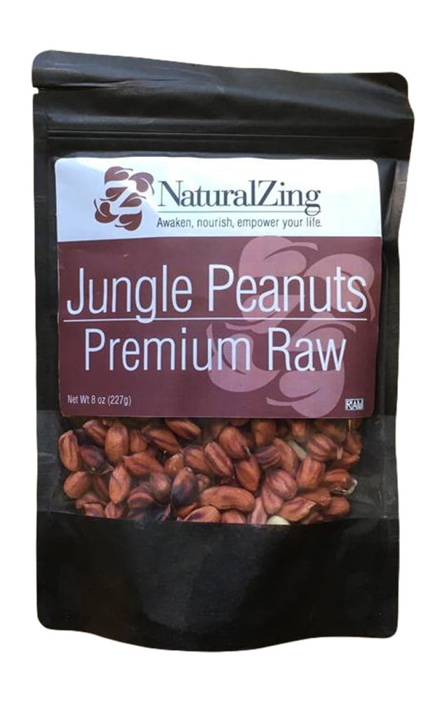 Organic Jungle Peanuts, Premium Raw Wild, Heirloom, Rare, 8 oz