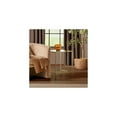 thumbnail image 2 of mDesign Glass Top Side/End Table - Small Minimalistic Square Geometric Accent Metal Nightstand Furniture for Living Room, Dorm, Home Office, and Bedroom - Soft Brass, 2 of 7