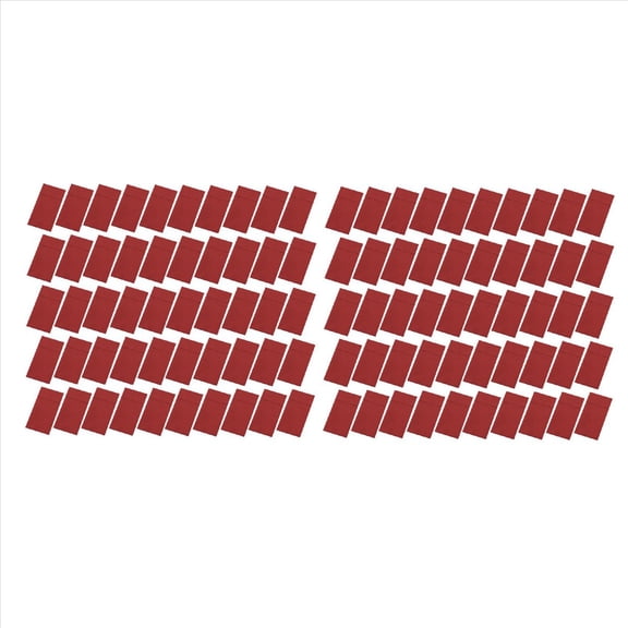 100 Servilletas Desechables con Bolsillo Integrado para Cubiertos, Tela Predoblada Como Servilletas de Papel para Fiesta de Boda, Color Rojo