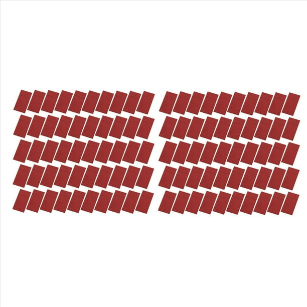 100 Servilletas Desechables con Bolsillo Integrado para Cubiertos, Tela Predoblada Como Servilletas de Papel para Fiesta de Boda, Color Rojo