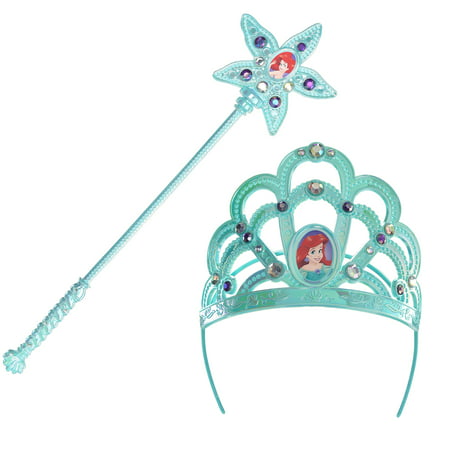 The Little Mermaid Ariel Costume Accessory Kit, Includes a Crown and a Wand