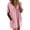 Pink, variant on Efsteb Women's Cotton Tunic Dress V-Neck Short Sleeve Casual Loose Fit Short Dress with Side Pockets (Pink,S)