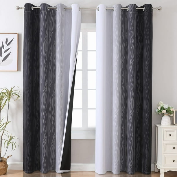Cortinas opacas Estelar Textiler con aislamiento térmico, 2 paneles