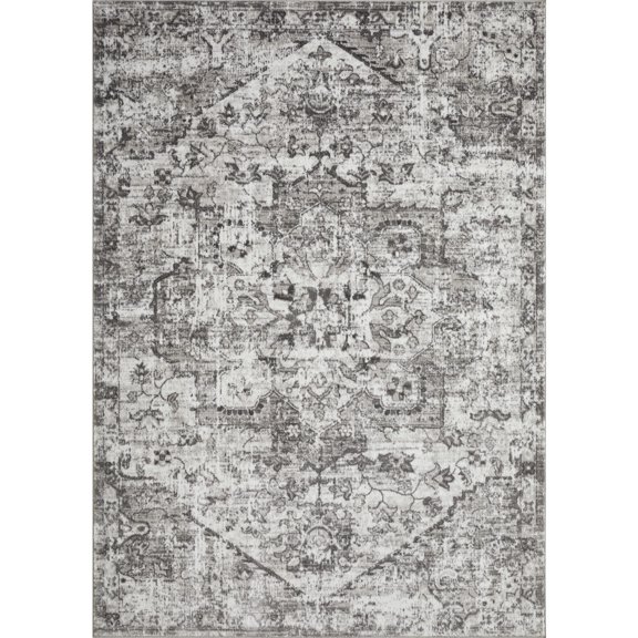 Loomaknoti Rhane Alemern 8' x 10' Grey Oriental Indoor Area Rug