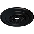 thumbnail image 3 of Ekena Millwork 26"OD x 3 1/8"ID x 1 1/2"P Traditional with Acanthus Leaves Ceiling Medallion (Fits Canopies up to 4 1/4"), Hand-Painted Jet Black, 3 of 5