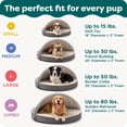 thumbnail image 6 of FurHaven Pet Products Faux Sheepskin Orthopedic Snuggery Burrow Pet Bed for Dogs & Cats - Espresso, 26" Base, 6 of 9