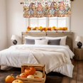 thumbnail image 3 of Thanksgiving Gnome Valances for Windows, 54 x 18in, Fall Pumpkin Sunflower Leaf Flower Rod Pocket Kitchen Valance Curtain Light Filtering Window Treatments for Living Room Bedroom, 1 Panel, 3 of 7