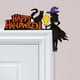 thumbnail image 1 of Decoraciones para puertas de Halloween, 1 pieza de madera con forma de calabaza, fantasma, bruja, letrero para esquinas de puertas de Halloween, adorno para el hogar, la oficina, festival, decoración, 1 of 6