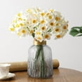 thumbnail image 3 of Clearance! 6pcs/Lot Artificial Simulation Narcissus Flower Bouquet For Living Room Window Decor Fake Flowers Wedding Scene Decor Daffodil, 3 of 6