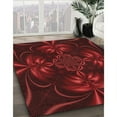thumbnail image 2 of Ahgly Company Indoor Square Patterned Saffron Red Area Rugs, 4' Square, 2 of 6