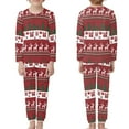 thumbnail image 2 of Renewold 13-14 Years Olds Toodlers and Kids Pajama with Christmas Trees Reindeer Graphic Comfortable Sleepwear Top Long Pants Set 2 Packs Nightwear Outfits, 2 of 5