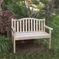 thumbnail image 3 of Pemberly Row Traditional Cedar Wood Patio Porch Garden Bench in Beige, 3 of 7