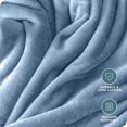 thumbnail image 5 of Bare Home Microplush Fleece Blanket - 300 GSM - Fuzzy Microfleece - Soft & Plush - Kid Size, Coronet Blue, 5 of 5
