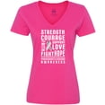 thumbnail image 3 of Inktastic Parkinson Disease Awareness Strength Courage and Support Women's V-Neck T-Shirt, 3 of 5