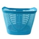 thumbnail image 3 of Cesta delantera para bicicleta, diseño vintage, cesta desmontable tejida a mano, cesta para bicicleta Azul, 3 of 9