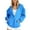 Sky Blue, variant on qolati 2023 Zip Up Hoodies for Women Cute Fall Jacket Oversized Sweatshirts Outwear Casual Drawstring Y2k Hooded Loose Cardigans