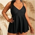 thumbnail image 2 of Traje de baño cómodo con almohadilla en el pecho para mujer, sin aros, con tirantes extragrandes, Bikini OAVQHLG3B Store lin121212, 2 of 4