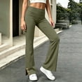 thumbnail image 2 of Ozmmyan Wide Leg Sweatpants for Womens High Waist Pants Loose Fit Lounge Pants Solid Color Drawstring Pants Casual Yoga Workout Pants Comfy Sleepwear Pajama Bottoms Home Wear Streetwear, 2 of 6