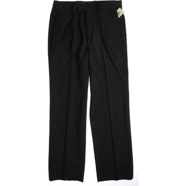 INC - Pantalones de vestir para hombre, color negro, ancho, color negro, 30 W x 30 L