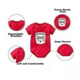 thumbnail image 2 of AOUYOA Baby Triplets Bodysuit Yummz Ketchup Mustard Unisex Romper, 2 of 4