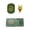Green Health, variant on Handmade Golden Turtle Feng Shui Amulet, Chinese Lucky Charm 2026 Edition, Talisman with Leather Sleeve